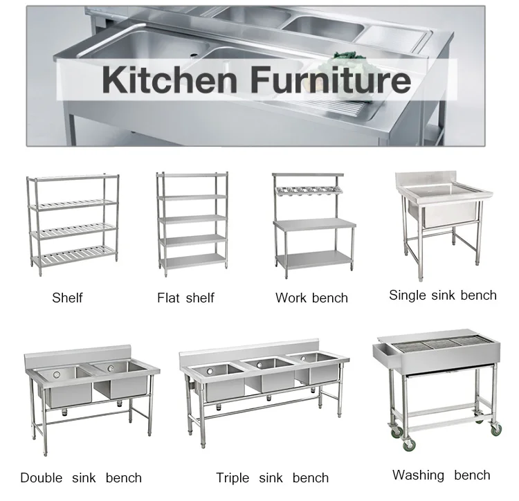 Free Standing Stainless Steel Sink Bench Double With Splashback Buy