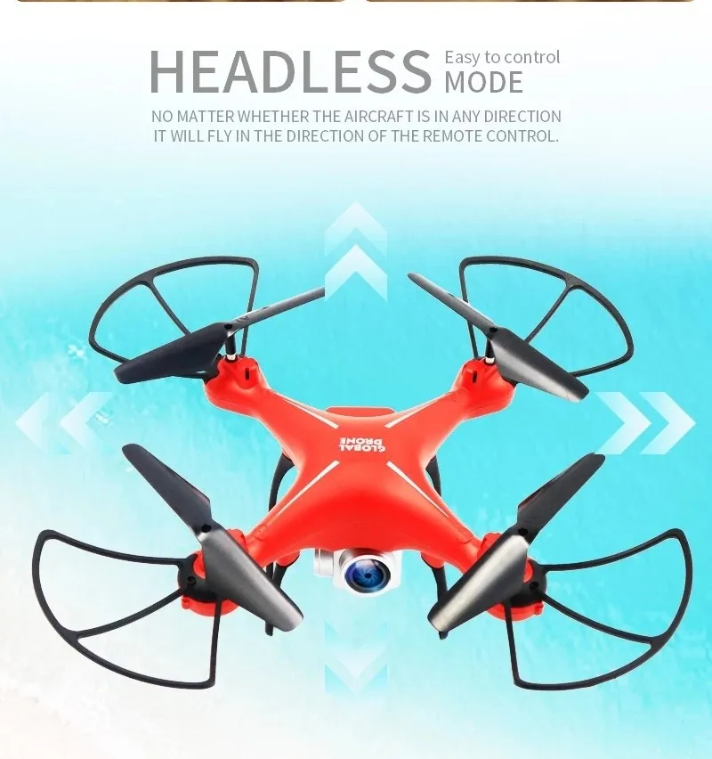 Gw26 Headless Mode Fpv Small Drones With 2.4ghz Wifi 1080p Hd Camera