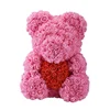 Amazon Hot Selling Teddy Rose Decorative Artificial Preserved Roses DIY Teddy Bear For Girlfriend valentine's day gift