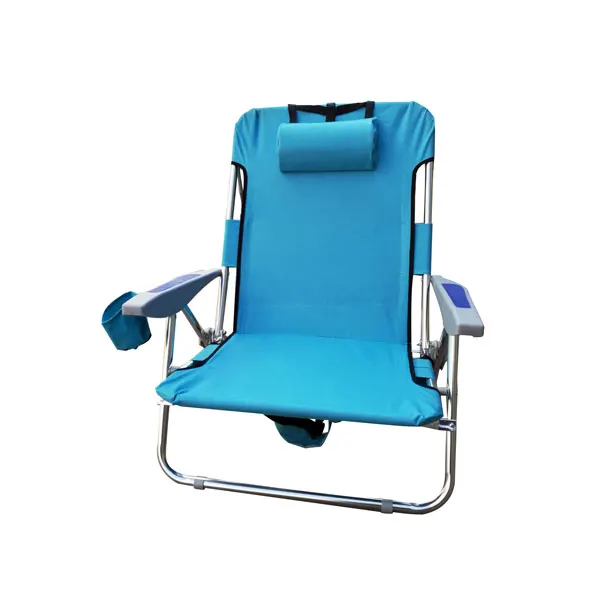 Heavy Duty Backpack Beach Chair By Rio Solid Blue Buy Heavy