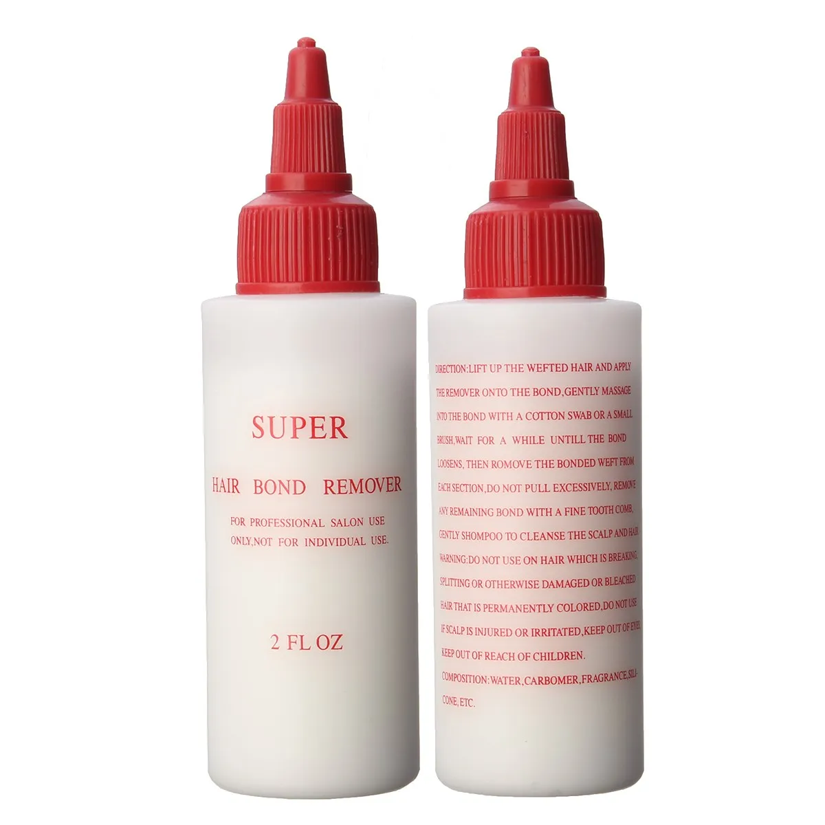 1 Bottle 2floz Professional White Hair Bond Glue Remover Liquid For Wig