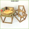 Bamboo Riser Cupcake Display Stand/Square Wedding Party display plate risers/riser stand set of 3/Homex-BSCI