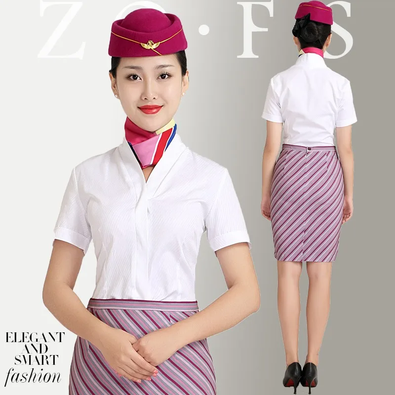 Latest Elegent Stewardess Airline Uniform For Sexy Stewardess Customize ...