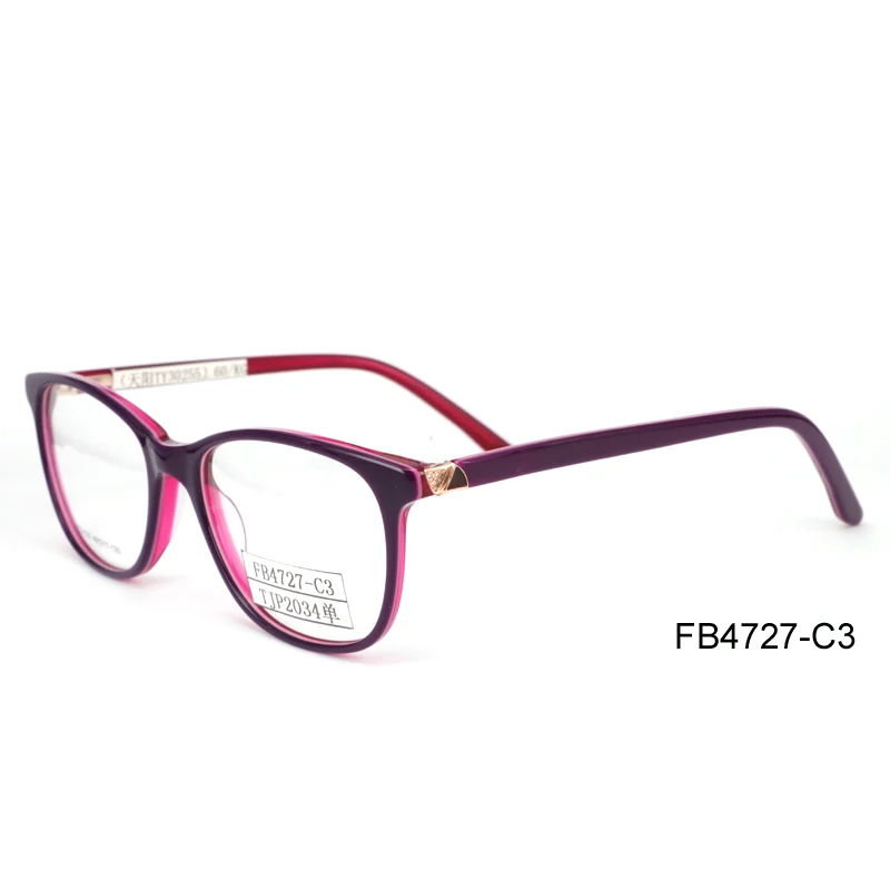Fb4627 Fashion European Designer Eyeglasses Classic Acetate Eyewear