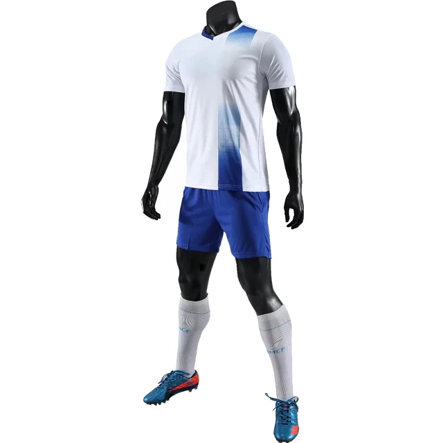 Wholesale Latest Design 100% Polyester Soccer Jersey Wear Sets Soccer Kits Men Sublimation Color