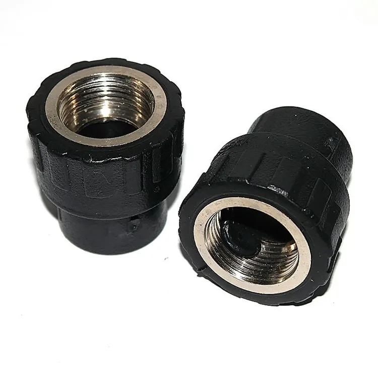Black Hdpe Threaded Pipe Fittings For Water Supply Buy High Quality