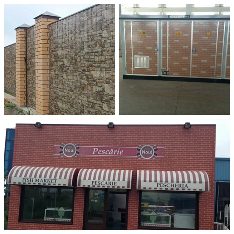 brick color coated steel