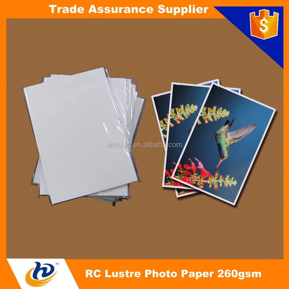 8.5*11 10*15 13*18 A3 A4 4r 4x6 5x7 Inkjet Wholesale Photo Paper Luster