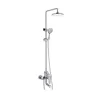 Luxury Bathroom Double Handle Brass High Quality Rain Shower, Bath Shower Mixer