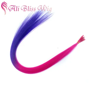 Cheap Two Tone Ombre Colored Hair Weave Purple Silk Straight Ombre