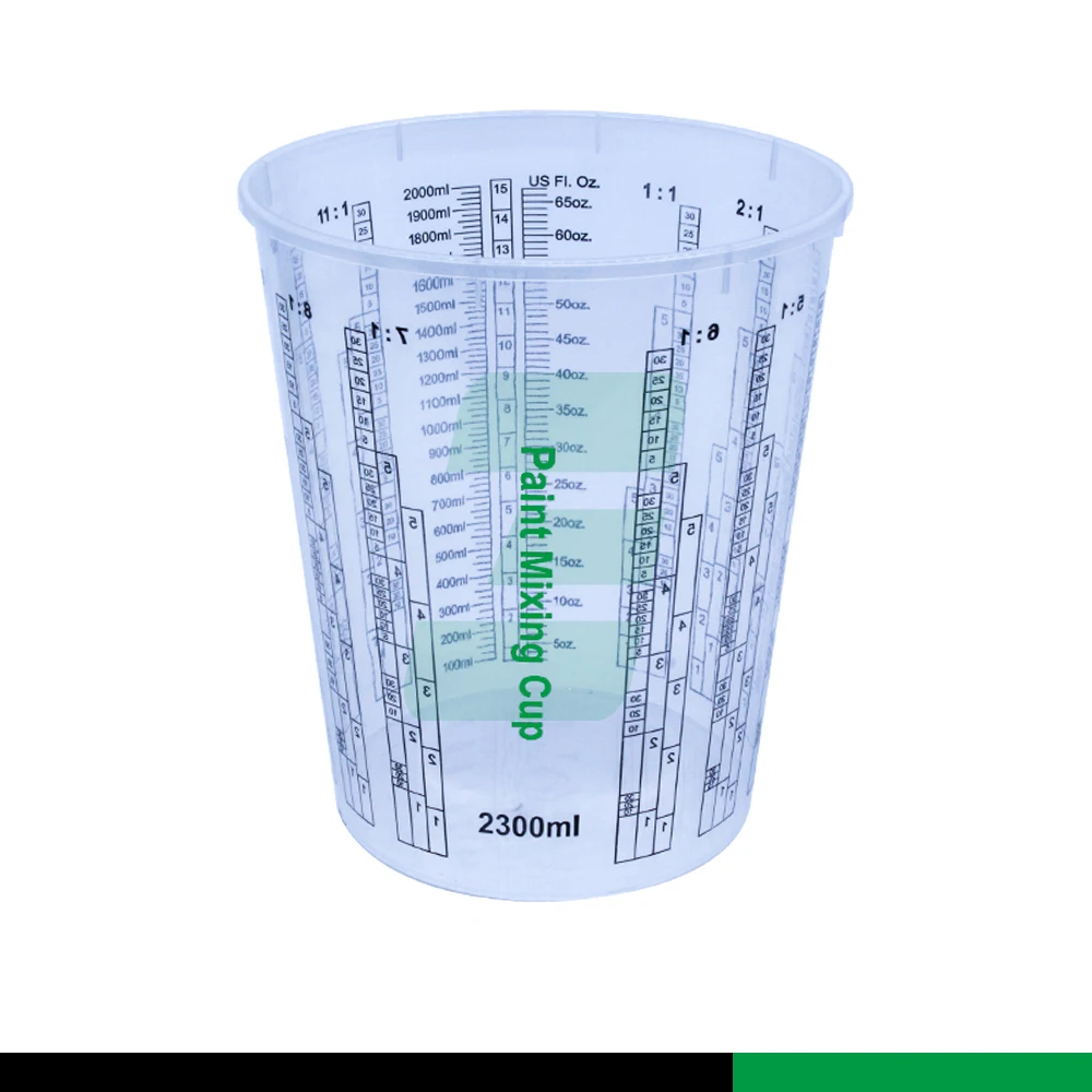 
KC2300 Wholesale Auto Solvent Resistance Economical Plastic Paint Mixing Cup 2300ML Paint Container For Automotive Refinish 