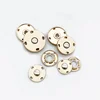 Custom round flat back invisible hidden coat gold sewing metal button snaps