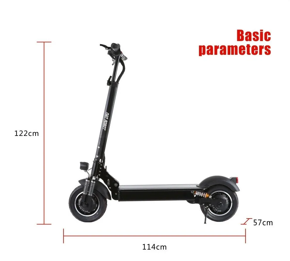 52v 1000w Dual Motor Wheel Big Lithium Battery Electric Scooter - Buy ...