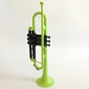 colorful trumpet Bb key,plastic trumpet playable as brass trumpet, ABS trumpet