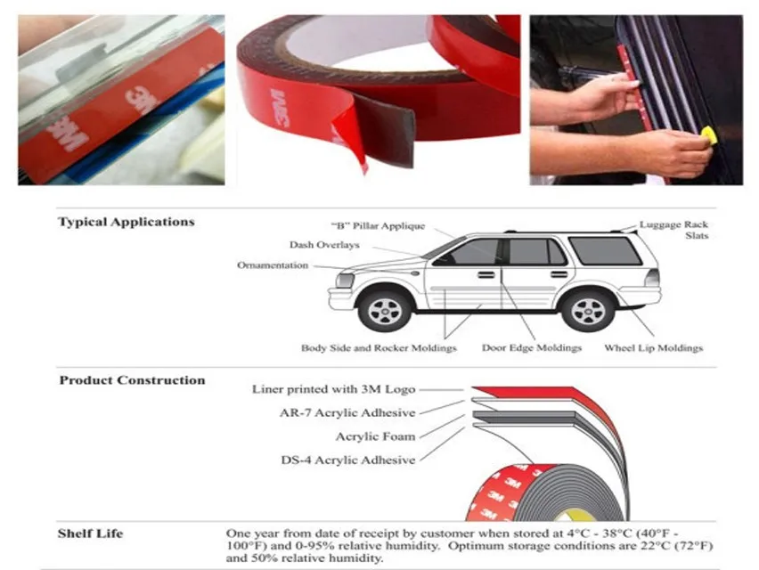 3m double sided automotive tape