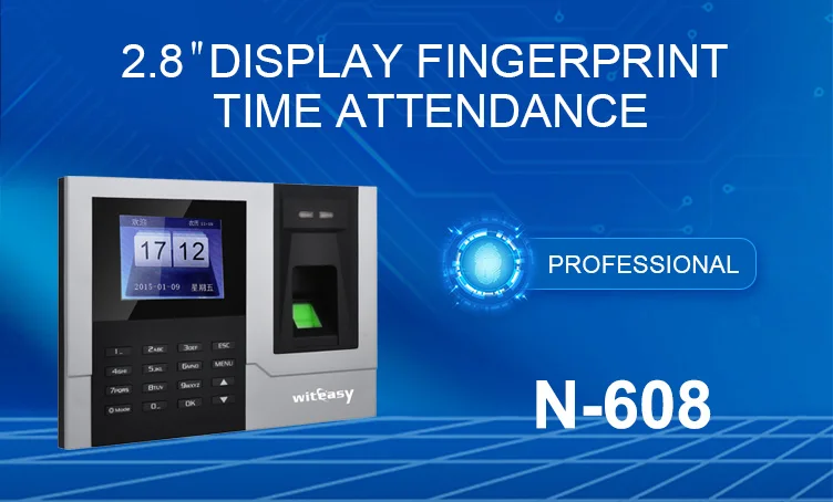 RFID biometric fingerprint time attendance machine