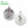 OEM ODM custom made metal blank round shaped st christopher baseball game medals with graphic designing