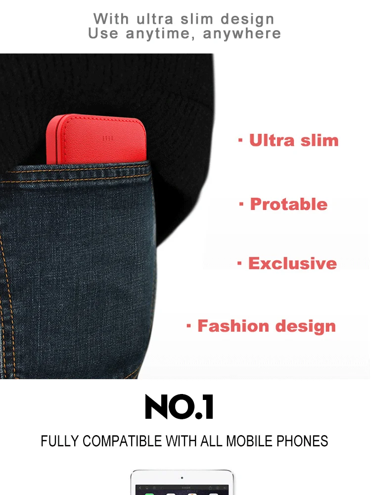 wireless power bank charger, factory 10000mah slim Power Banks - ANKUX.COM