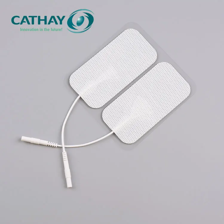 
Made in China medical self-adhering tens electrodes with 2.0 pigtail 