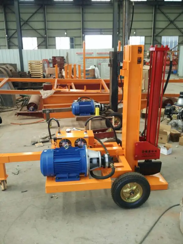 portable horizontal wood log splitter for home application