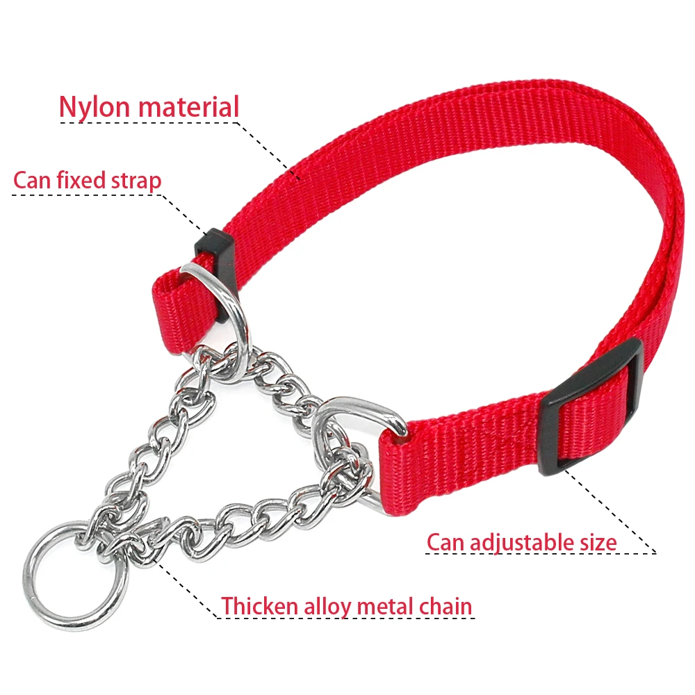 fabric dog choke collars