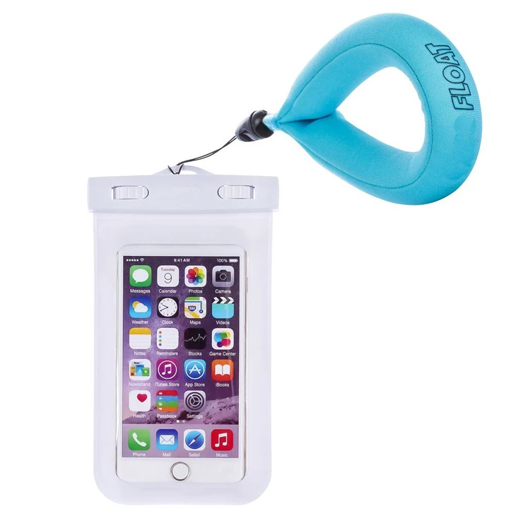 Promotion polyester waterproof phone floater for waterproof cameras, Colorful waterproof phone floater