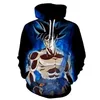 2019 NEW MEN WOMEN Super Saiyan Goku with Blue fire 3D Hoodie Sweatshirts Pullovers Autumn Tracksuit Streetwear Hoody