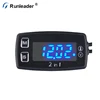 Runleader Digital LED Temperature Meter Thermometer For Snowmobile Motorcycle Generator Boat Marine Go Kart Para-motor