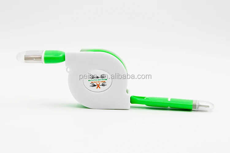 2 in 1 LED Micro USB Cable Charger Colorful Noodle Flat Reactable Phone Charger Cable - ANKUX.COM