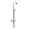 Hot sale Exposed shower system WRAS Thermostatic bar valve &rigid riser with handset &spout &8"shower head