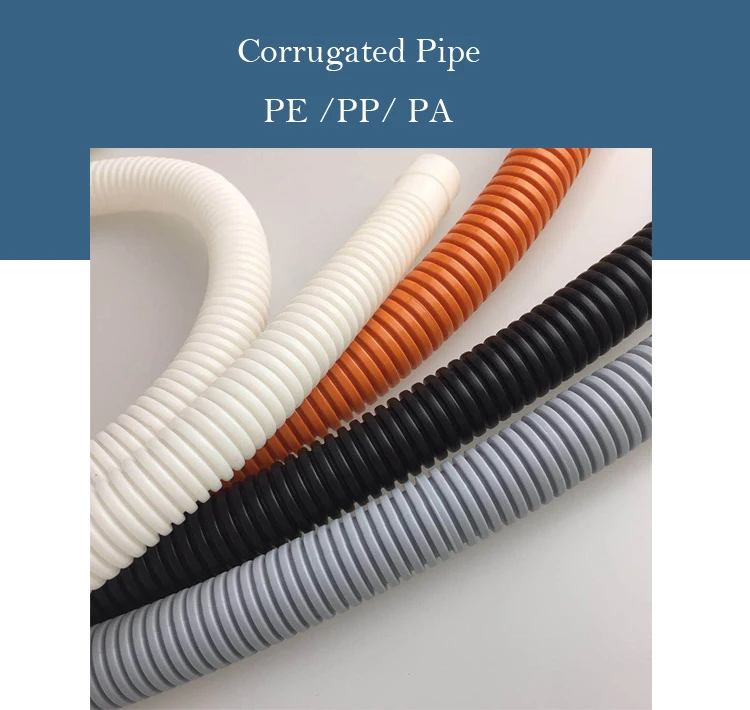 Wholesale Black Pe Flexible Corrugated Pipe Sleeve 6 Inch Flexible
