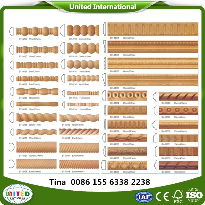 High quality carved wood mouldings