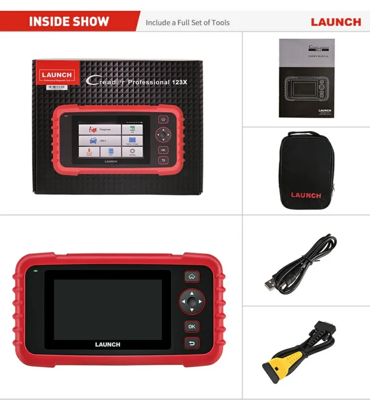 Launch Crp123x Crp 123x Obd2 Diagnostic Tool Eng Abs Airbag Srs At