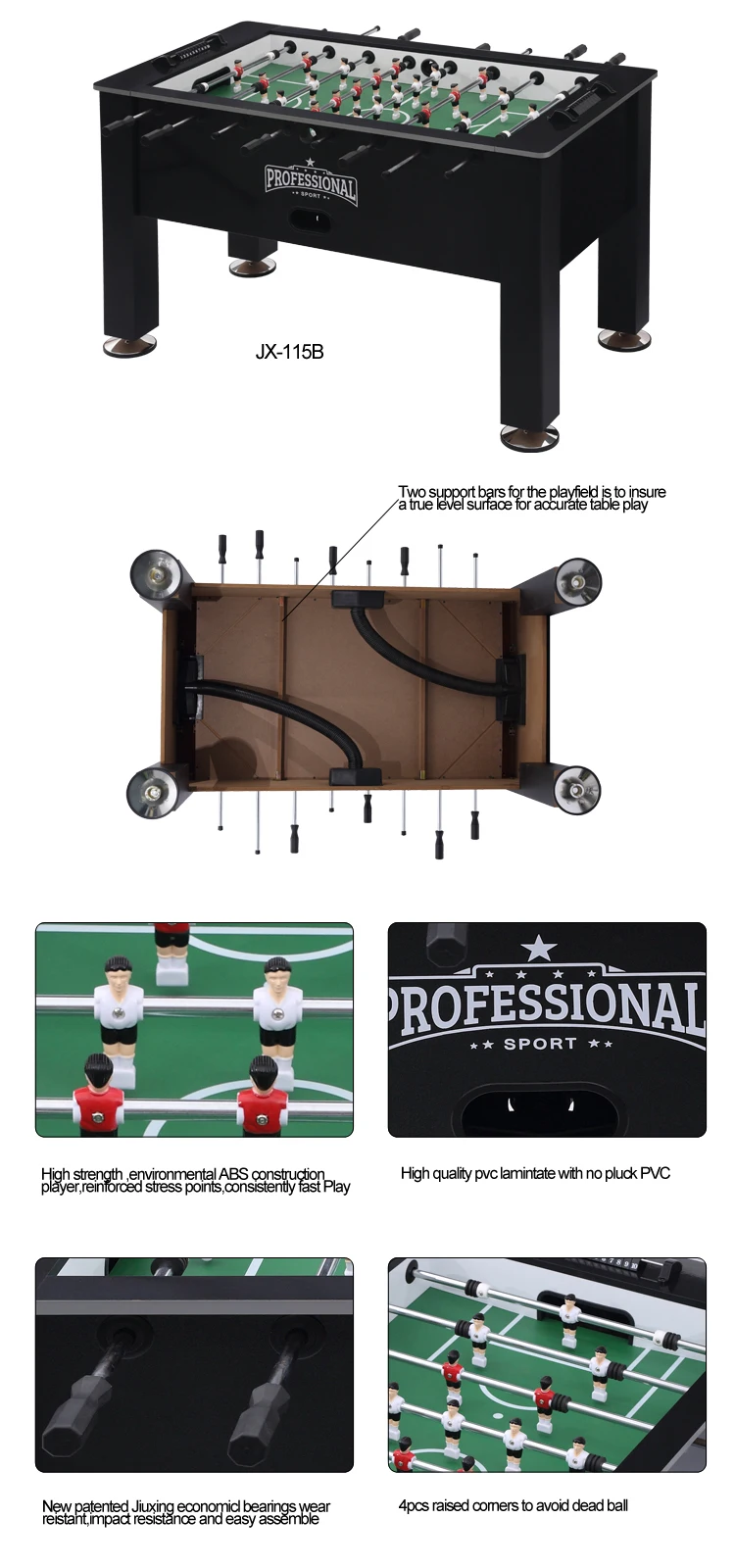 New Indoor Wooden Soccer Football Goal Kicker Foosball Table With