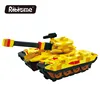China manufacture DIY 3D wooden toy Tank with painting for kids