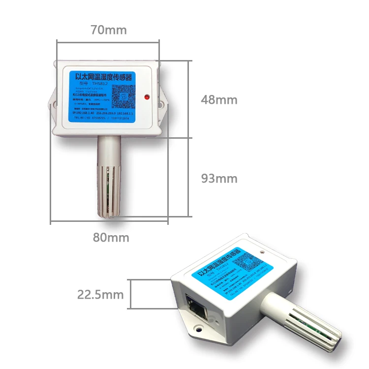 Server Room Lan Cheap Rj45 Port Tcpip Temperature Humidity