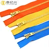 OEM & ODM 5A Quality Gold Fancy Metallic Zippers With Different Teeth