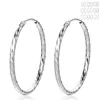 Catalog of 925 sterling silver white gold colour big hoop earrings catalog In Stock