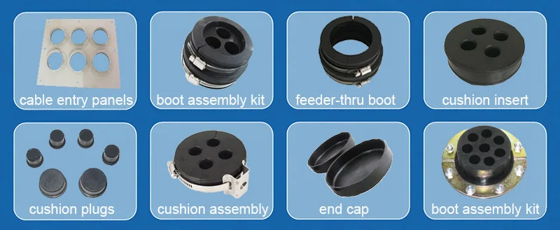 Boot assemblies cushion inserts, cable cushion insert for 1/2 inch super flexible cable