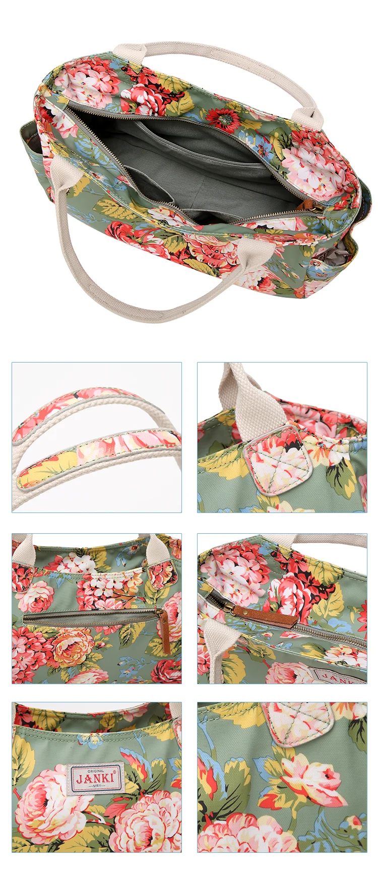 China Supplier Trendy Oilcloth Custom Printed Logo Brand Design Bag