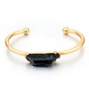 Real stone adjustable bangle for women
