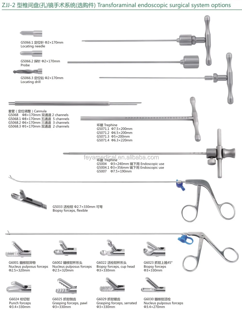 Orthopedic Transforaminal Endoscope Endoscopic Optional Instrument ...