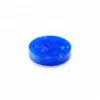 Many color to choose from Double flat round blue fire synthetic opal gemstone ,hardness like stones stone