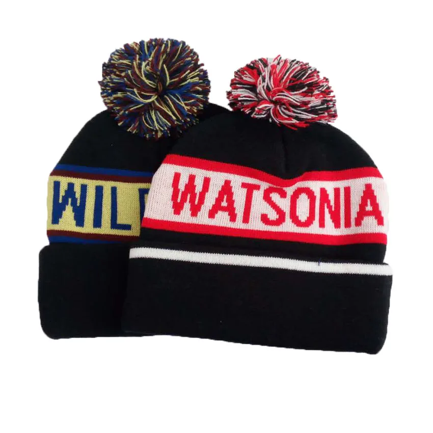 Factory Custom Unisex Acrylic Jacquard Beanie Embroidery Logo Knitting