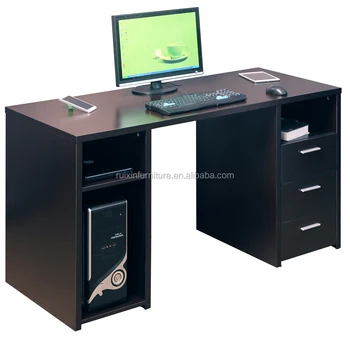 2017 Modern Wooden Melamine Honeycomb Computer Desk With Storage