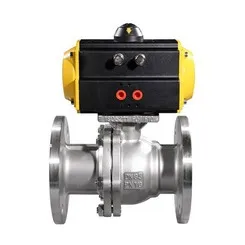 245-234 Pneumatic Actuated Flange Ball Valve
