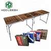 Hot Selling 8-Foot Outdoor Furniture Portable Tailgating Aluminum Folding Beer Pong Table for Party Game