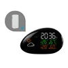 Stone Shape Digital LCD Display Thermometer Hygrometer Mini Weather Station in ABS Plastic Material