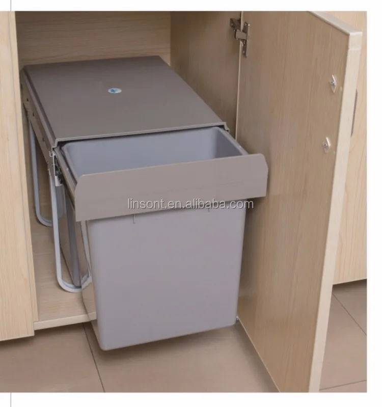 Kitchen Rubbish Bin Drawer Base Cabinet Hidden Trash Bin Under