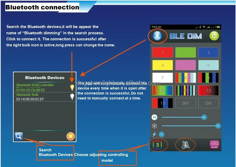 Smartphone App Control app led 12V 150W High Power LED Light Controller for Offroad & boat Lights